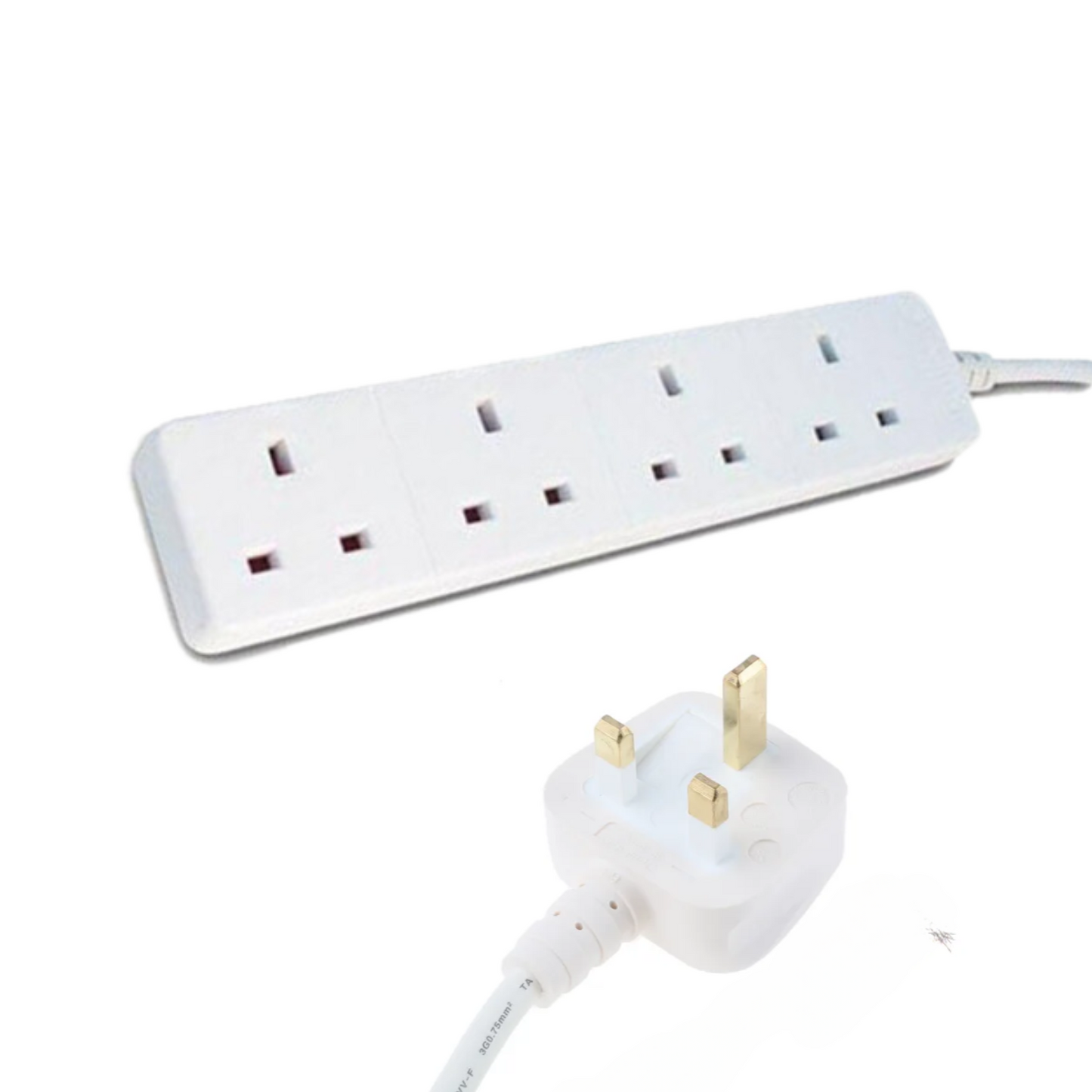 Masterplug 4 Socket 3m Extension Lead