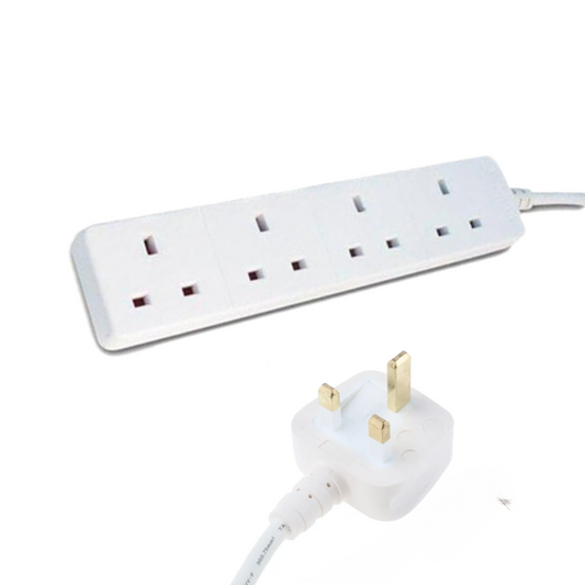Masterplug 4 Socket 3m Extension Lead