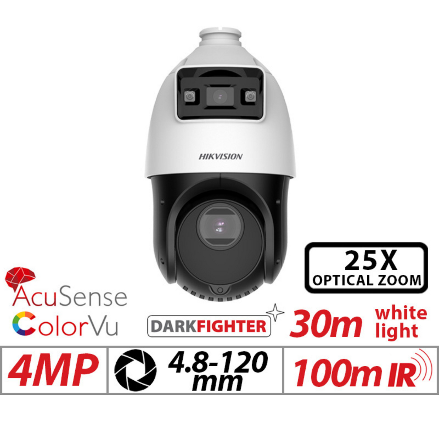 4mp Hikvision Tandemvu Acusense 25x Zoom Network PTZ DS-2SE4C425MWG-E-14F0
