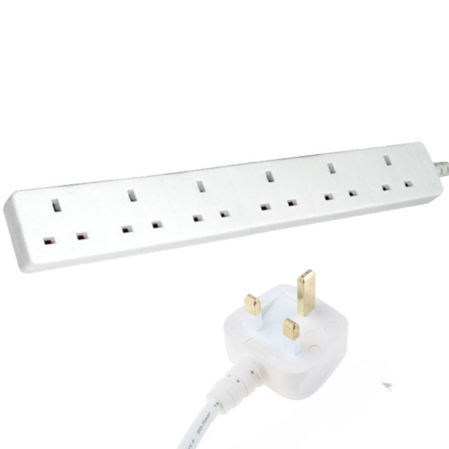 Masterplug 6 Socket 3m Extension Lead