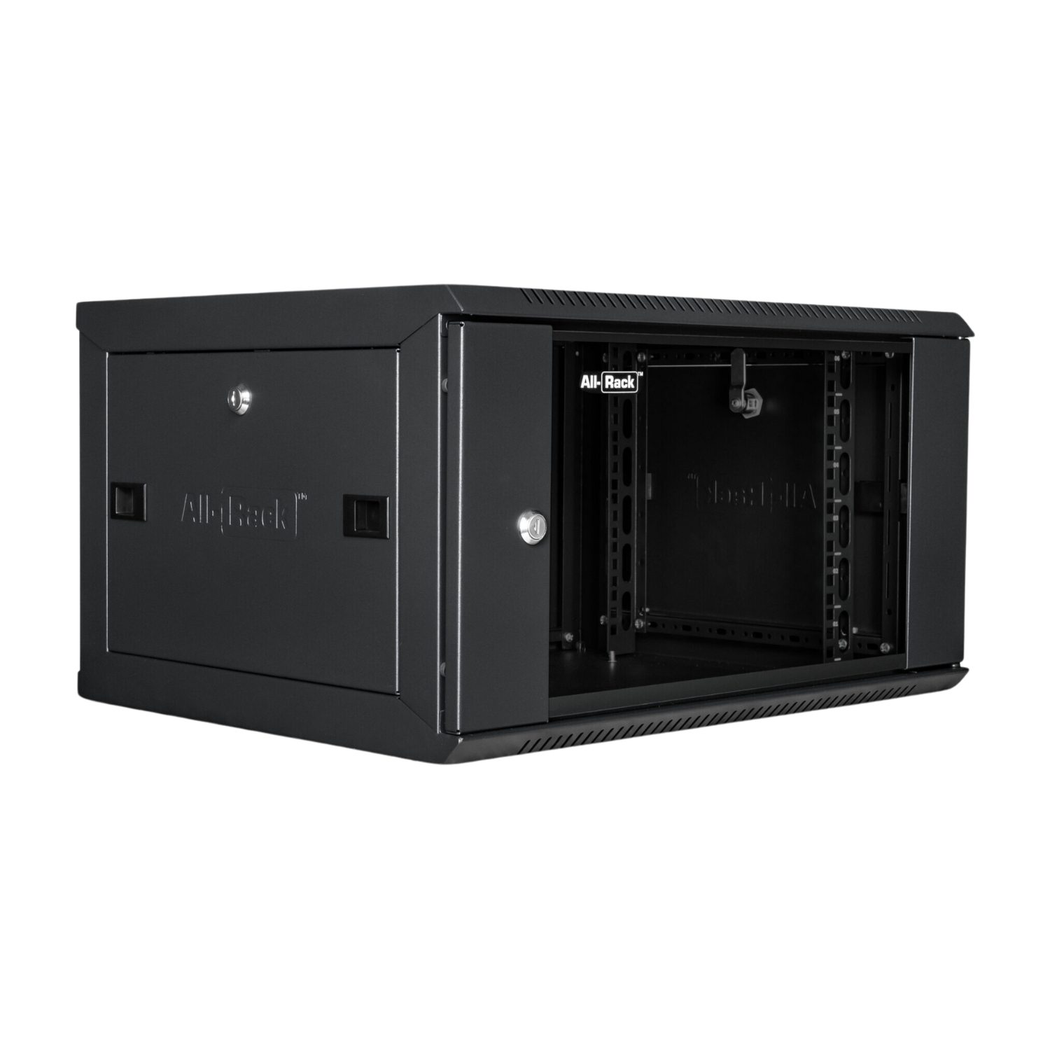 6u Wall Mounted Data Cabinet/Data Rack 300mm Deep Black – BCE