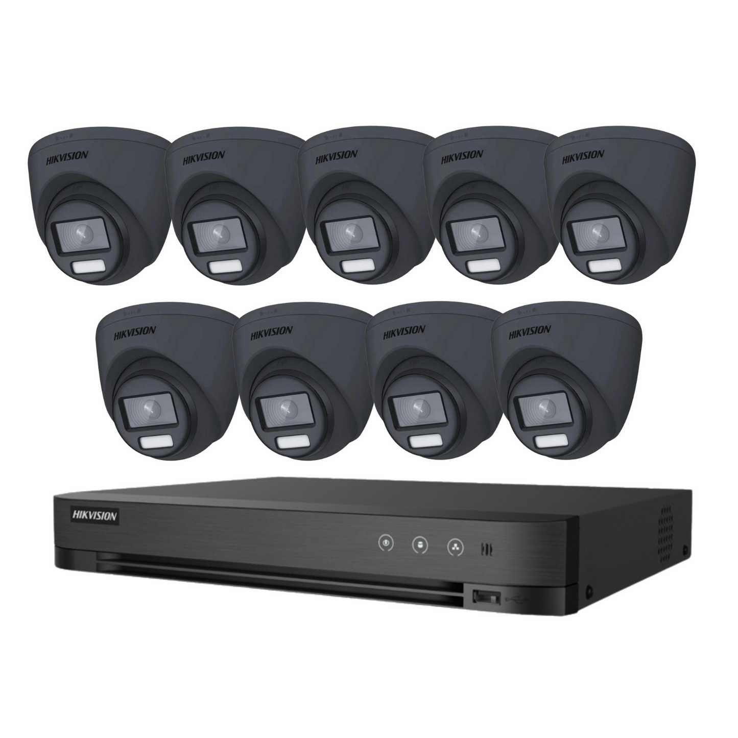 8MP 16CH Hikvision ColorVu System 9X 24HR Color POC DVR Camera Kit
