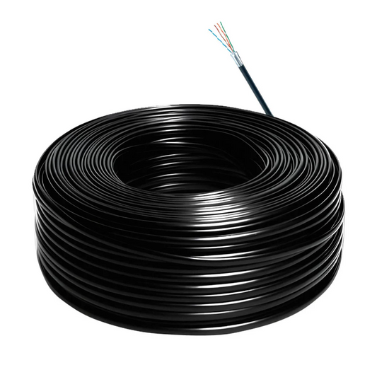 Hikvision DS‑1LN6OUSPE 305 m CAT6 Outdoor U/UTP Network Cable Black – Solid Copper, PE Sheath