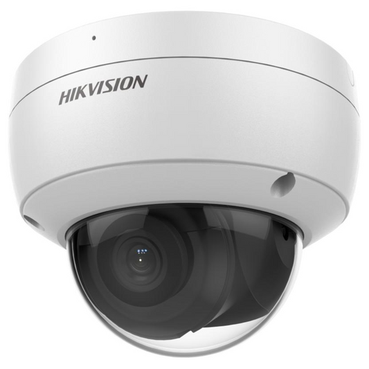 6mp Hikvision Darkfighter Acusense Vandal Resistant Dome IP Network Camera with Built in Mic 2.8mm White DS-2CD2166G2-ISU