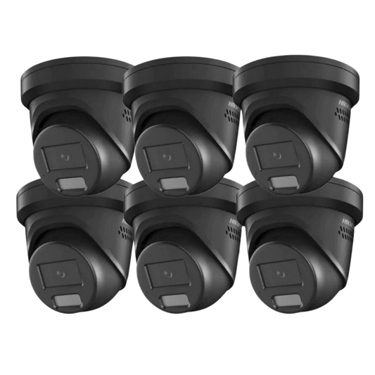 6 x 8MP Hikvision 2.8mm Smart Hybrid ColorVu AcuSense Fixed Turret IP Network Camera Built-in Mic DS-2CD2387G2H-LIU(2.8MM)(EF)