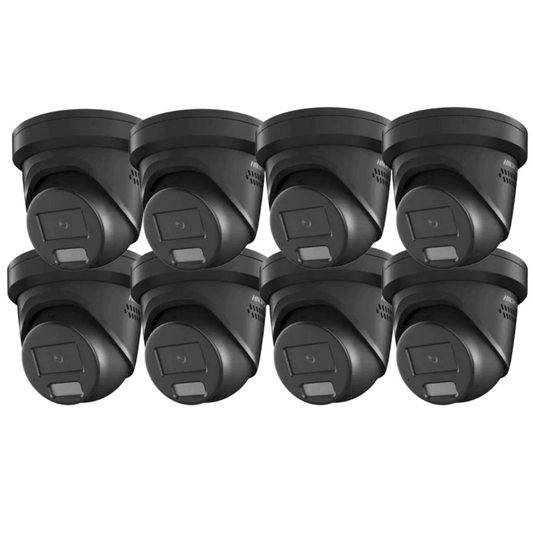 8 x 8MP Hikvision 2.8mm Smart Hybrid ColorVu AcuSense Fixed Turret IP Network Camera Built-in Mic DS-2CD2387G2H-LIU(2.8MM)(EF)