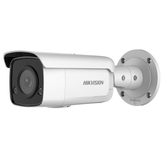 Hikvision DS-2CD2T46G2-ISU/SL (2.8mm) 4MP AcuSense Bullet Camera with Strobe Light and Built-In Speaker