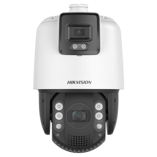 Hikvision DS-2SE7C432MW-AEB-14F1-P3 4MP 7-Inch ColorVu TandemVu DarkFighter Network PTZ Camera | 32x Optical Zoom | White