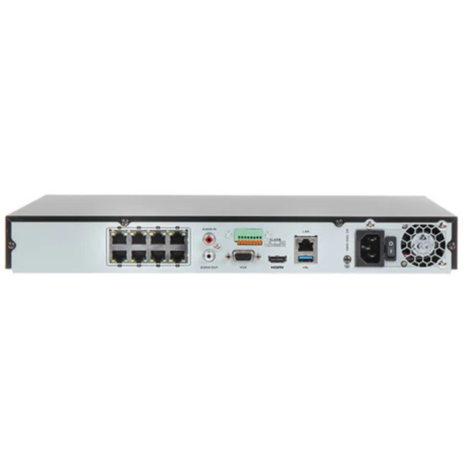 Hikvision DS-7608NXI-K1/8P 4K 8-Channel NVR | 1U AcuSense NVR with 8 PoE Ports