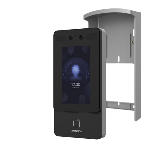 Hikvision Face Recognition Terminal With Rain Shield and 10 x Mifare Fobs DS-K1T342MWX-E1  + DS-KAB34X-S1 + 10x MIFARE-FOB