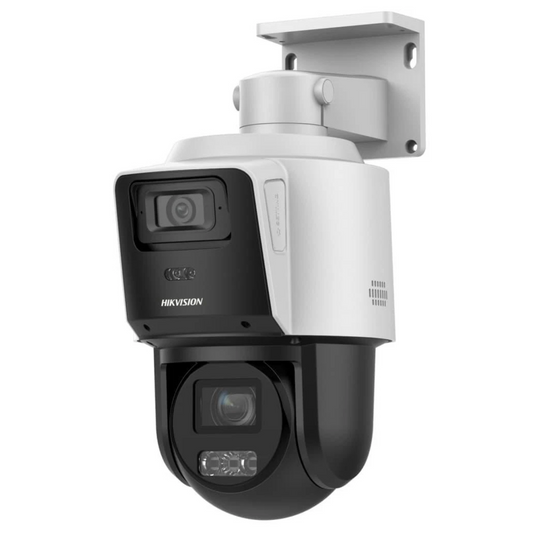 Hikvision DS‑2SE3C404MWG‑E/14 TandemVu 4MP PTZ + Bullet Smart Light IP Camera (2.8mm, White)