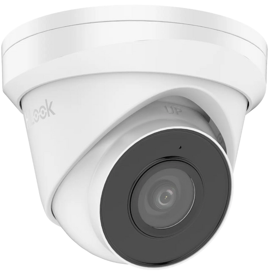 5MP Hikvision HiLook Dome IP PoE Outdoor Camera with Built-In Mic (2.8mm, White) - IPC-T250H-MU(2.8MM)(C)