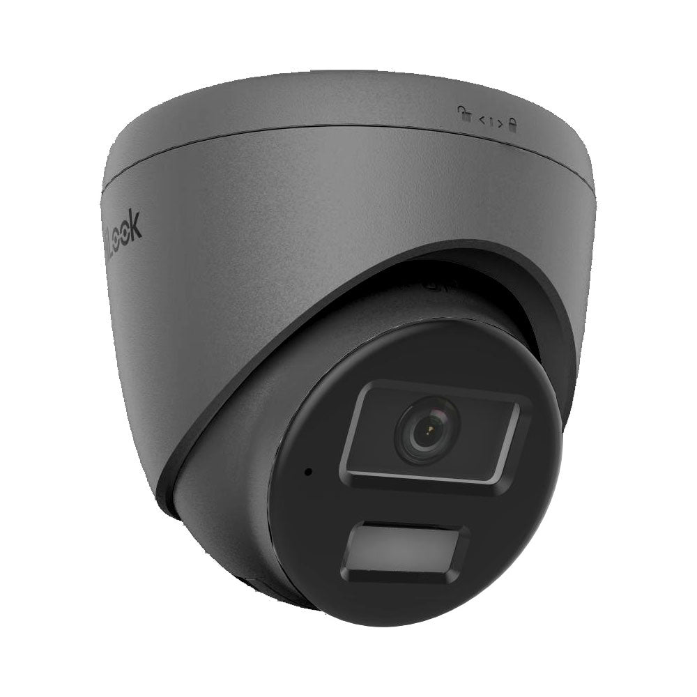 8MP Hikvision HiLook Smart Hybrid ColorVu IP PoE Turret Camera with Built-In Mic (Model: IPC-T280HA-LUF/SL-2.8MM)