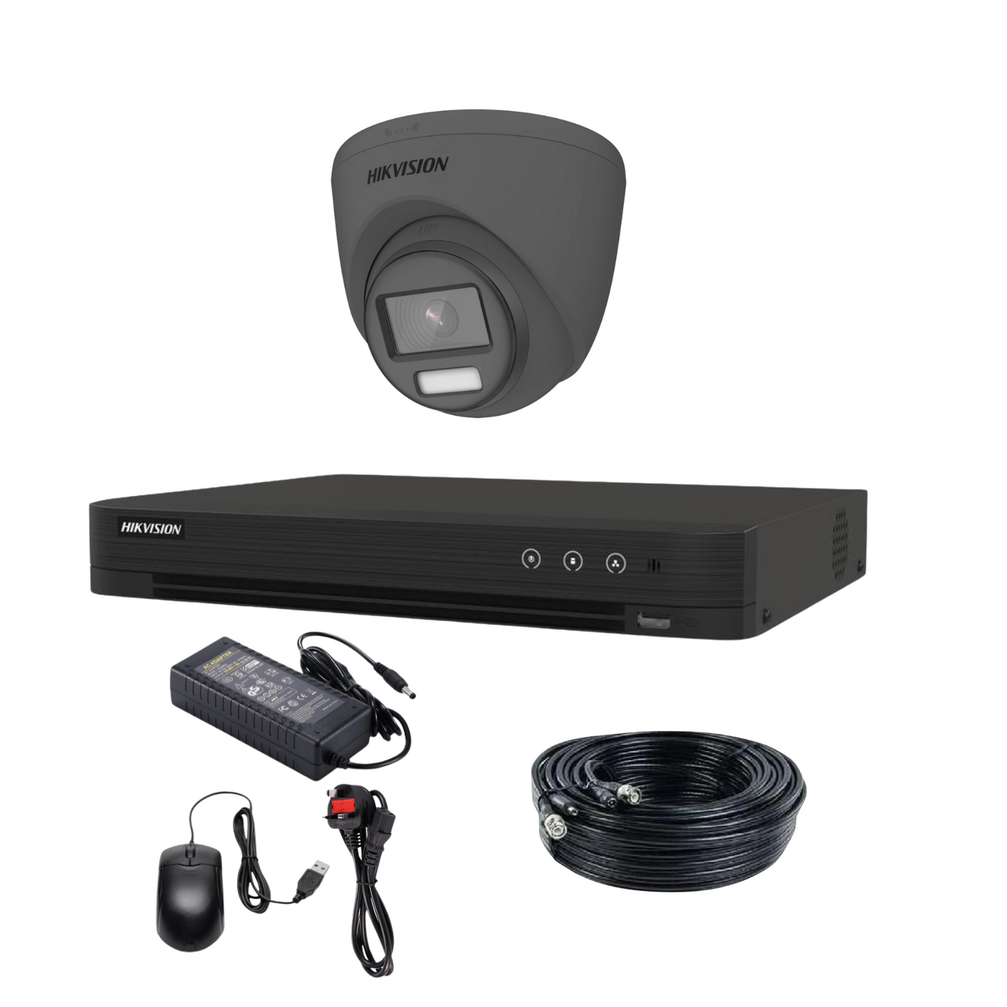Hikvision 8MP 4K ColorVu Cctv Kit | 24/7 Full-Color Surveillance | 1x Camera + 4-Channel DVR