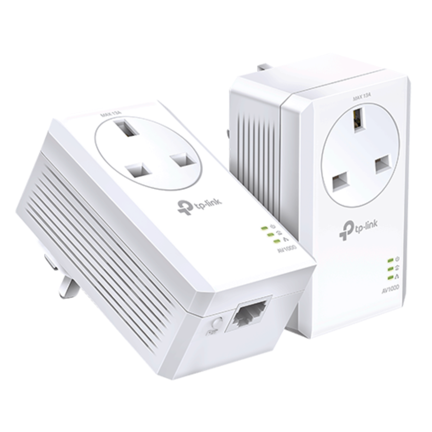 TP-Link TL-PA7017P KIT AV2 1000 Powerline Adapter Starter Kit with Pass-Through