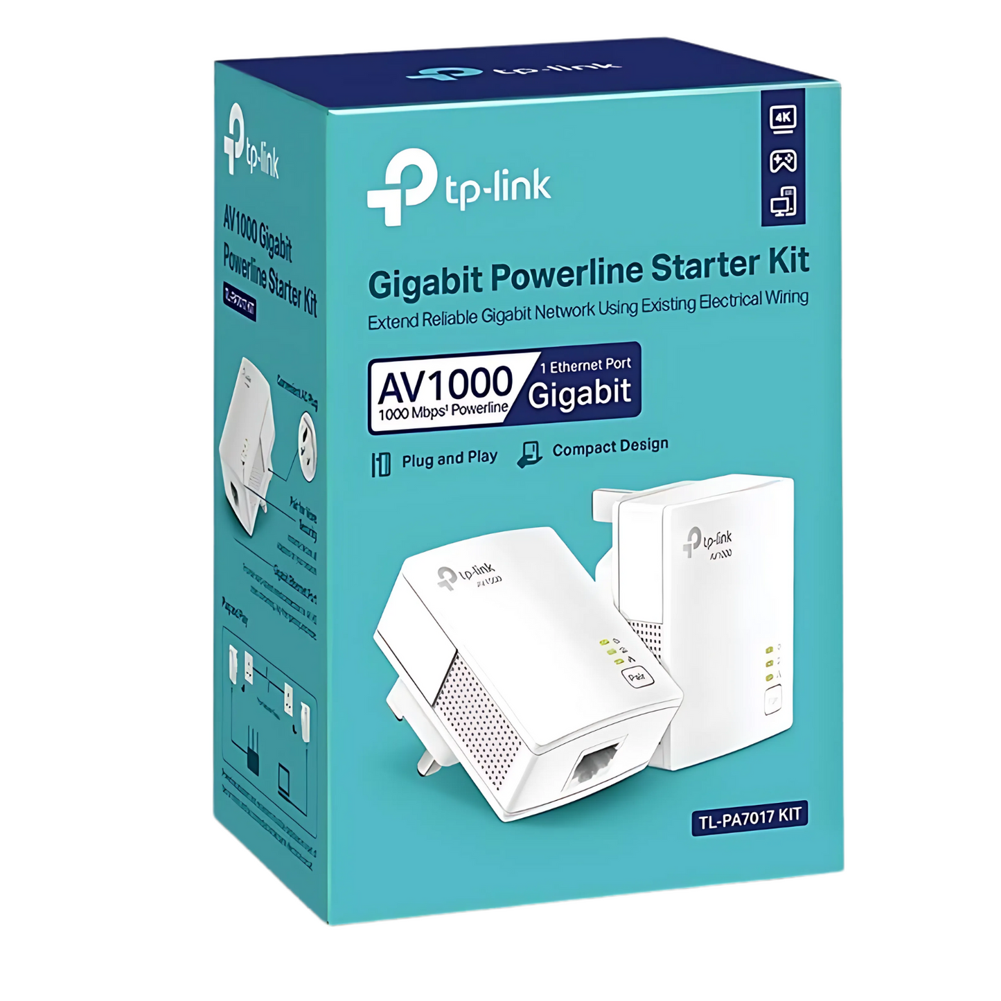 TP-Link AV1000 Gigabit Powerline Starter Kit TL-PA7017KIT