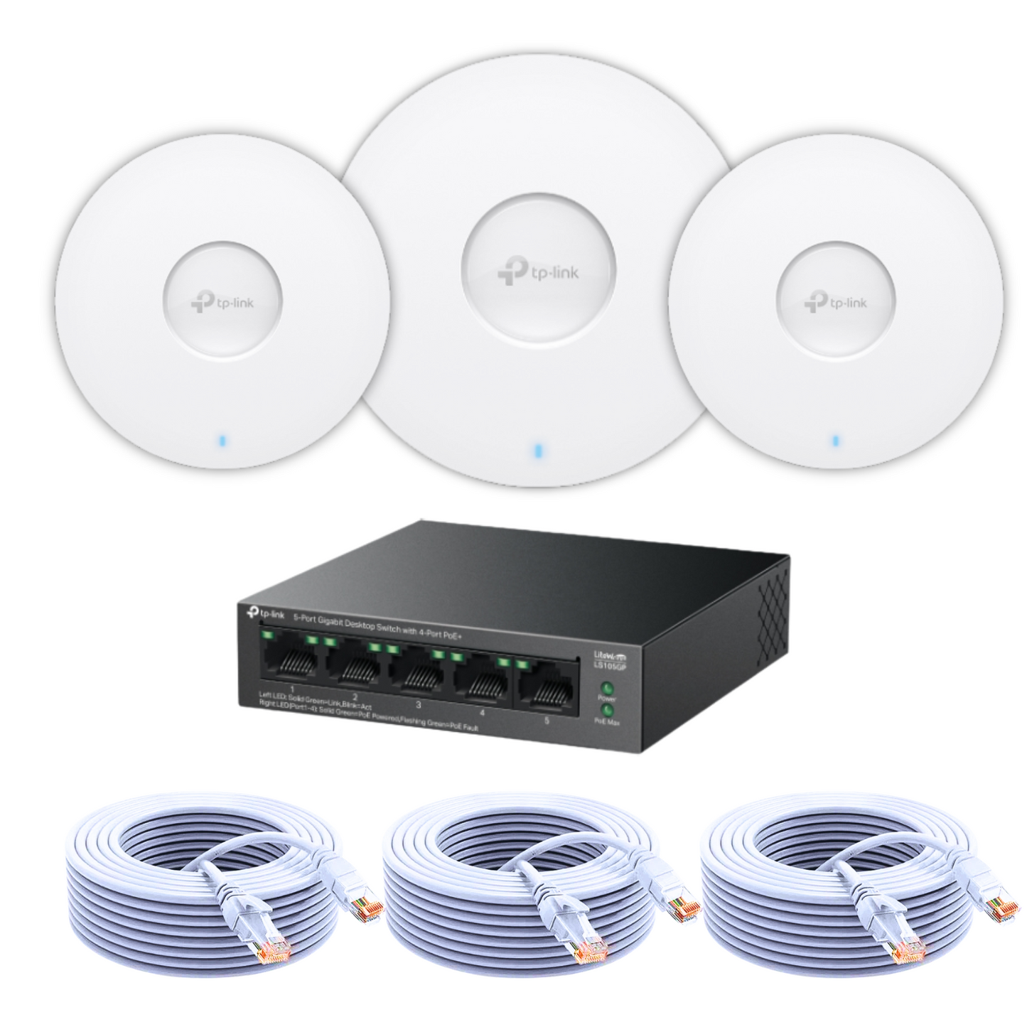 TP-Link WiFi 6 Access Point Bundle | 3-Pack for High-Speed, Reliable Coverage