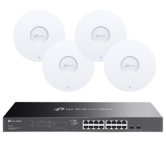 TP-Link WiFi 6 Access Point Bundle | 4-Pack for High-Speed, Reliable Coverage