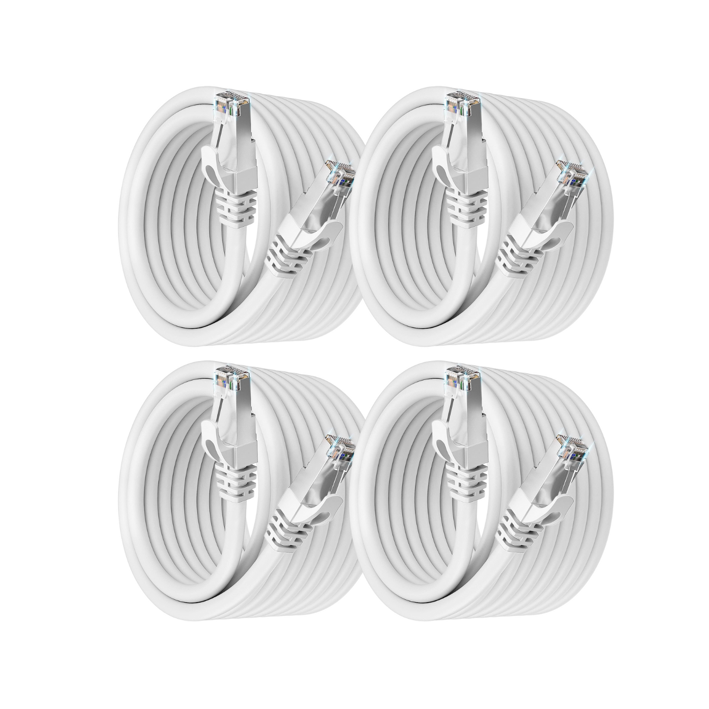 TP-Link WiFi 7 Access Point Bundle | 4-Pack with White Cat6a Cables – Ultra-Fast, Reliable Coverage for Homes and Businesses
