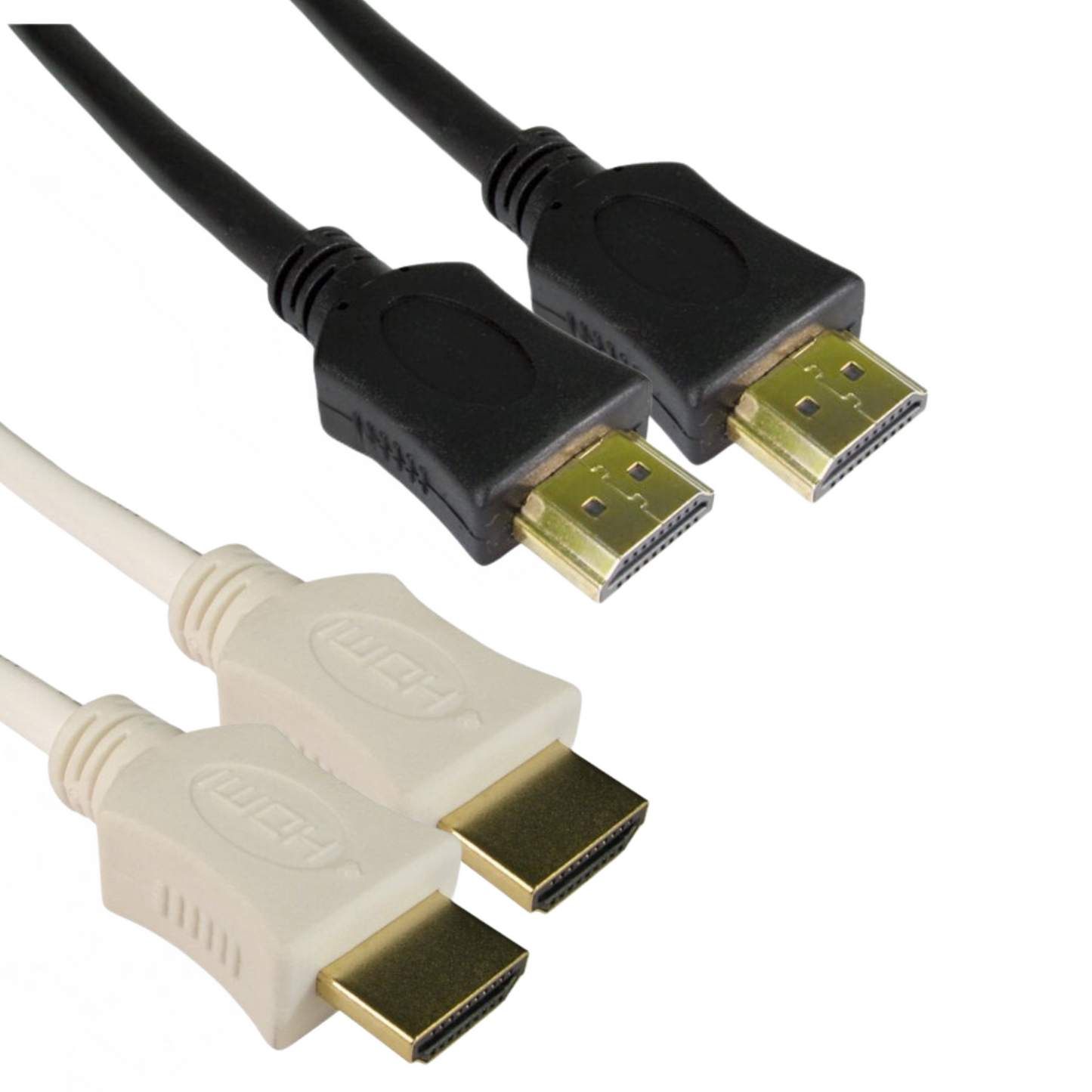 HDMI cables - High Speed with Ethernet - Black or White