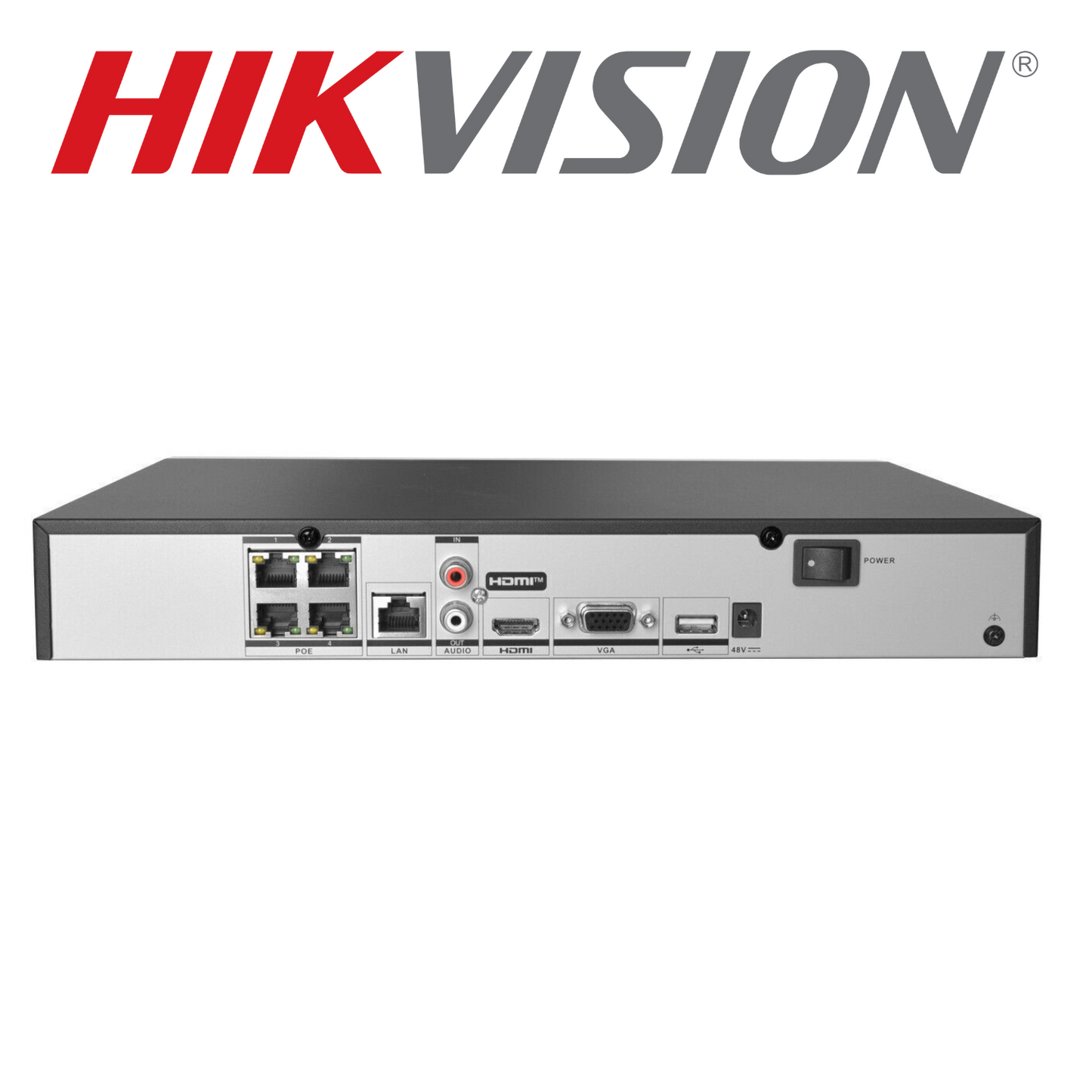 Hikvision CCTV kit, 2 x 4mp Colorvu IP Poe cameras with Audio, 1 x 4 Channel NVR