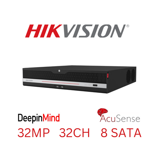Hikvision IDS-9632NXI-M8-X 32-Channel 8K DeepinMind NVR | 2U NVR with Facial Recognition & Advanced AI Analytics