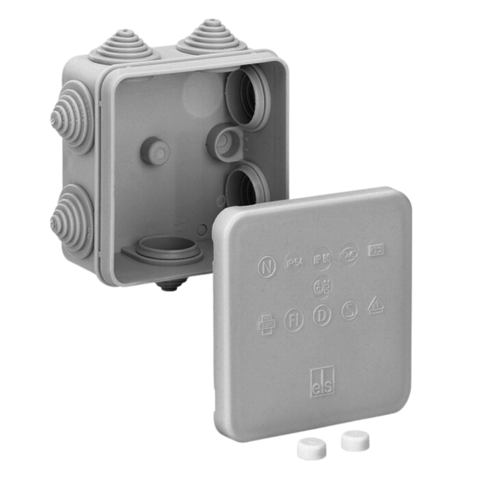 CCTV Junction Box, Outdoor Weatherproof IP55 Terminal Box Grey