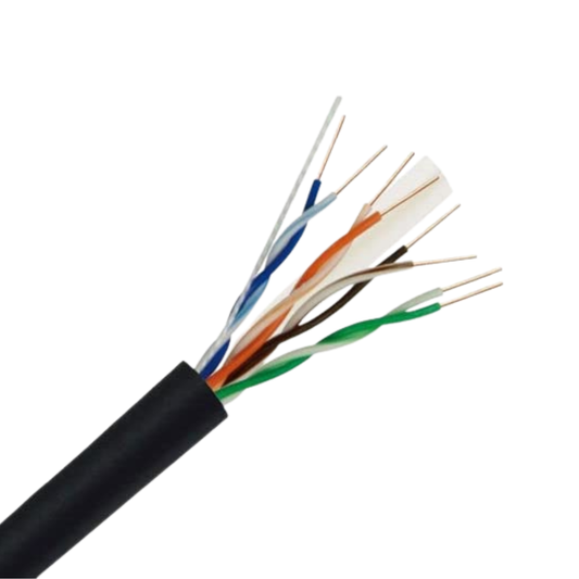 305m Cat6 Internal/ External UTP External Ethernet Cable | Black |(1000ft)