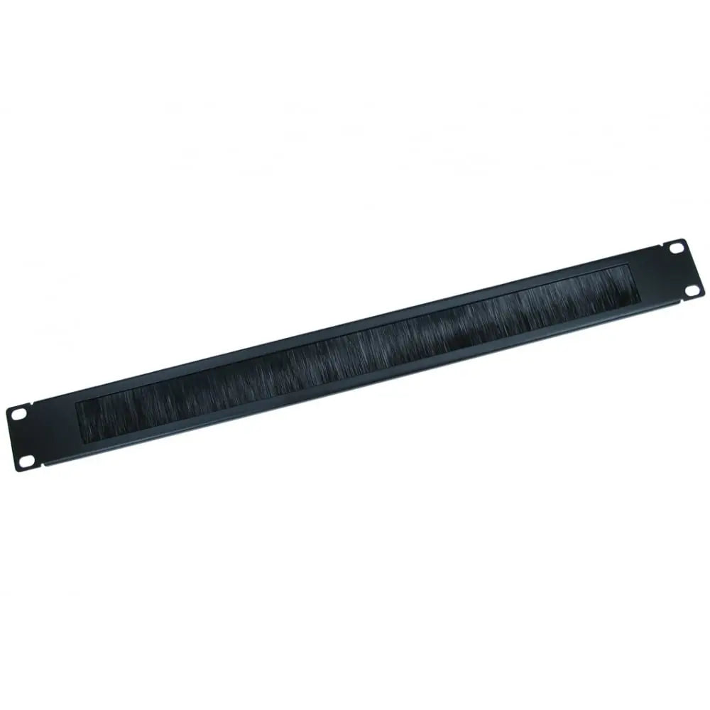 1u Brush Strip Panel - 19 Inch Brush strip Cables Direct