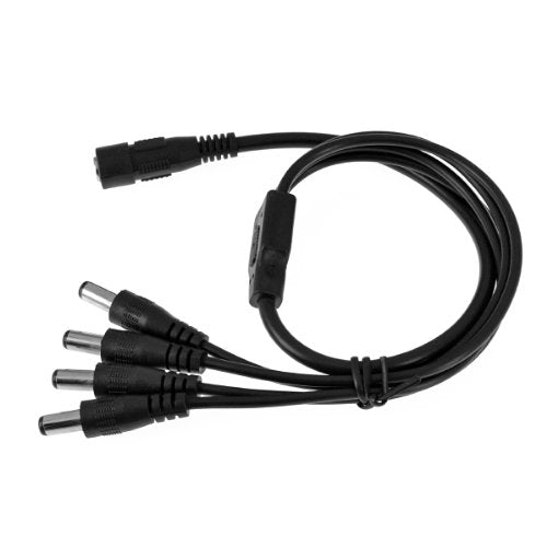 4 Way 12v DC Splitter Lead - For CCTV Cameras S.A.C