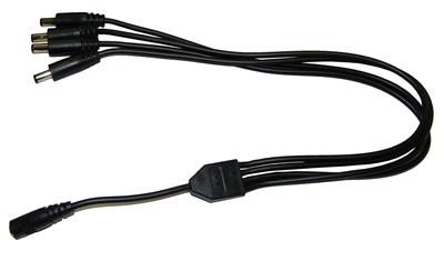 4 Way 12v DC Splitter Lead - For CCTV Cameras S.A.C