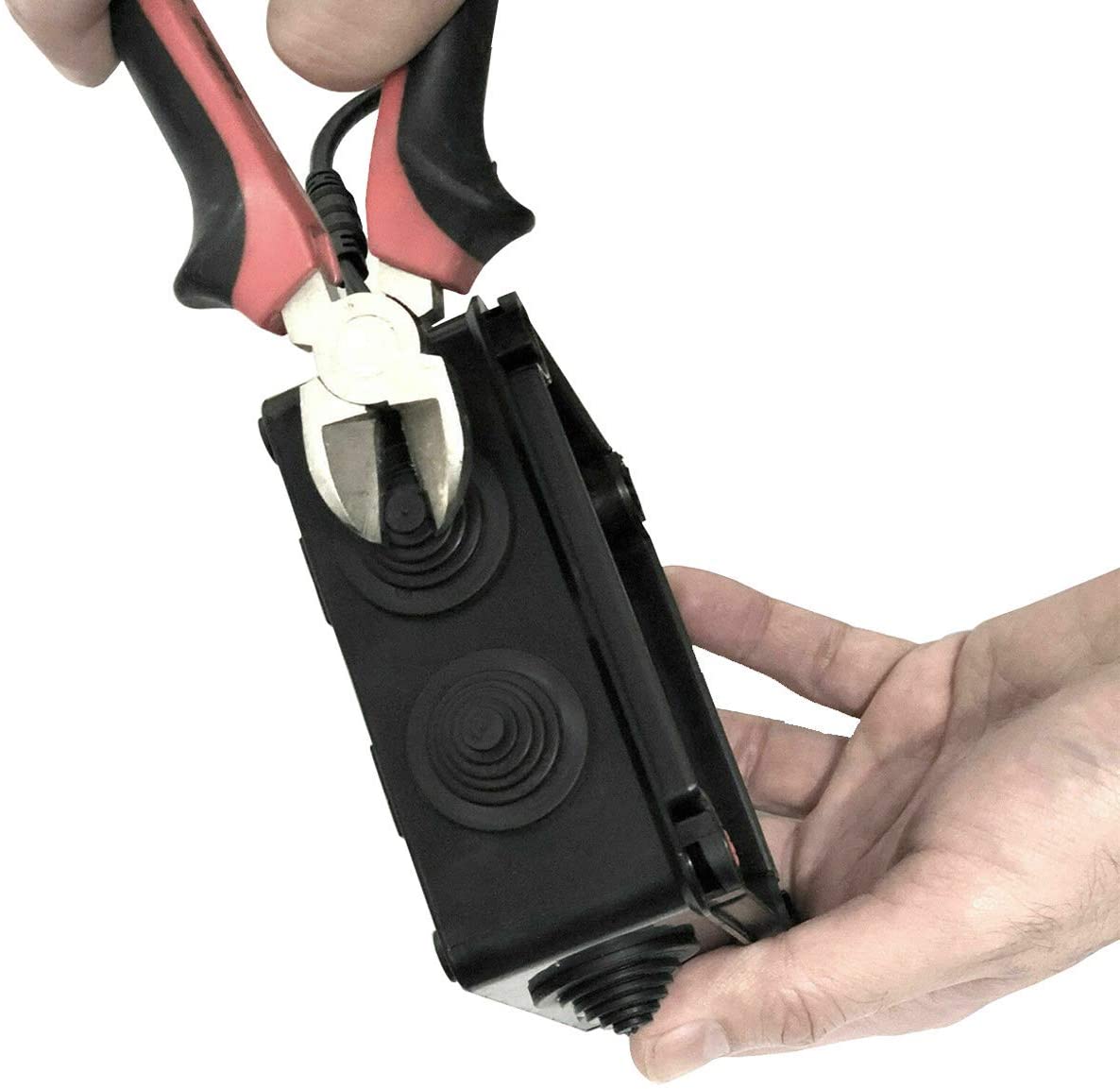 CCTV Junction Box, Outdoor Weatherproof IP55 Terminal Box Black S.A.C