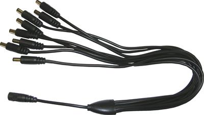 8 Way 12v DC Splitter Lead - For CCTV Cameras - BCE Direct
