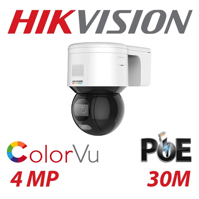 4mp IP PTZ Hikvision Colorvu Poe DS-2DE3A400BW-DE-F1-S5 4mm