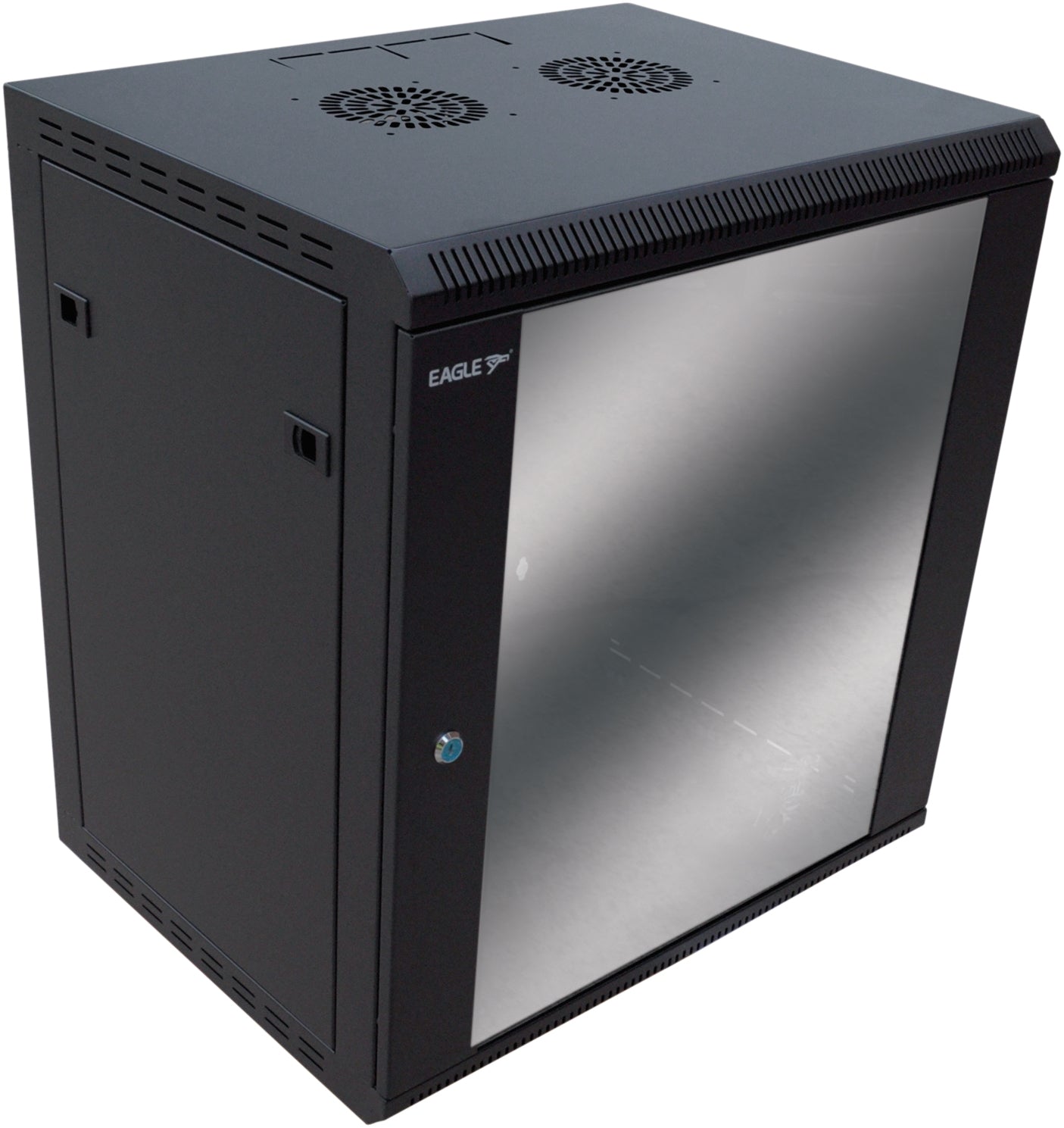 12u Wall Mounted Data Cabinet/Data Rack 450mm Deep - Black