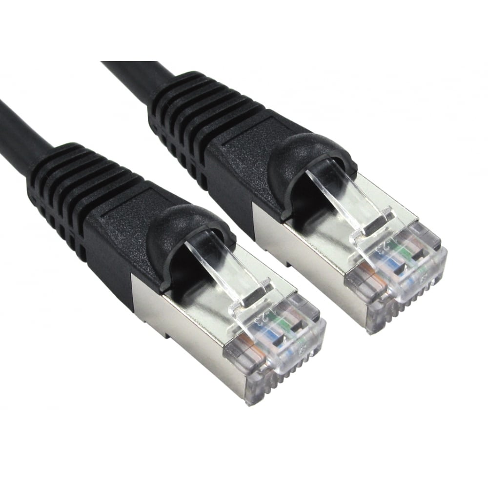 Cat6a Ethernet Patch Cable - 25m to 50m lengths - Grey, Blue and Black Cables Direct