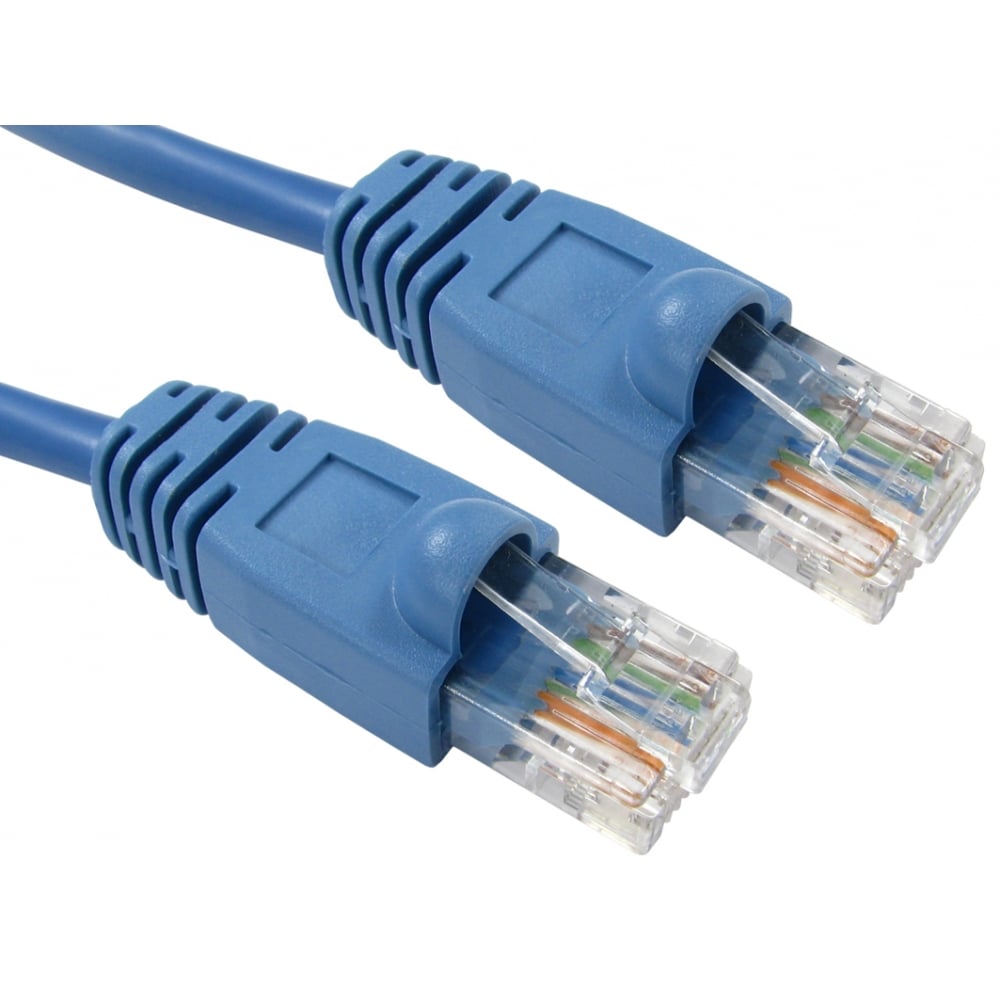 CAT5e Full Copper Snagless Ethernet Cable/Patch Lead 0.5m to 10m Various Colours Cables Direct