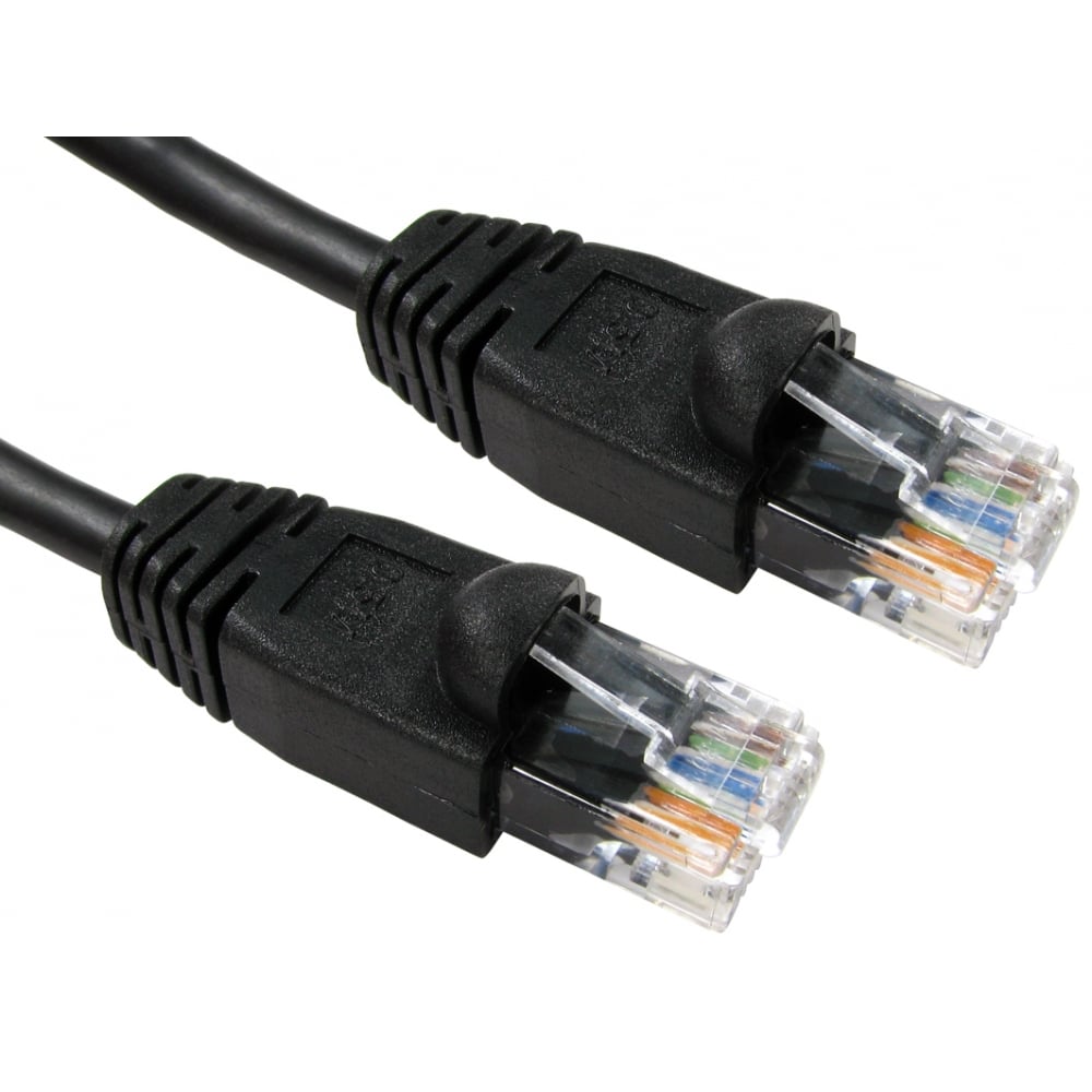 CAT5e Full Copper Snagless Ethernet Cable/Patch Lead 0.5m to 10m Various Colours Cables Direct