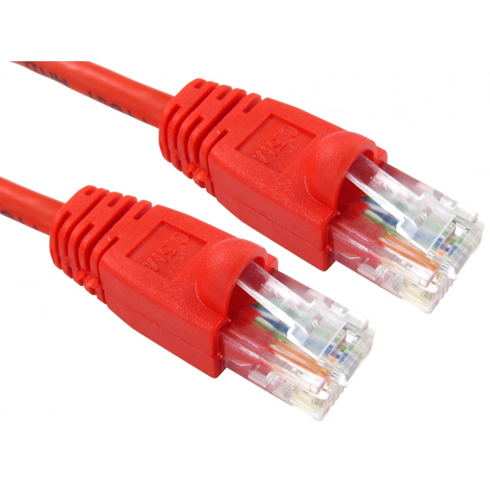 CAT5e Full Copper Snagless Ethernet Cable/Patch Lead 0.5m to 10m Various Colours Cables Direct