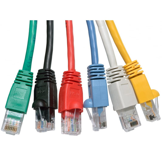 CAT5e Full Copper Snagless Ethernet Cable/Patch Lead 0.5m to 10m Various Colours Cables Direct
