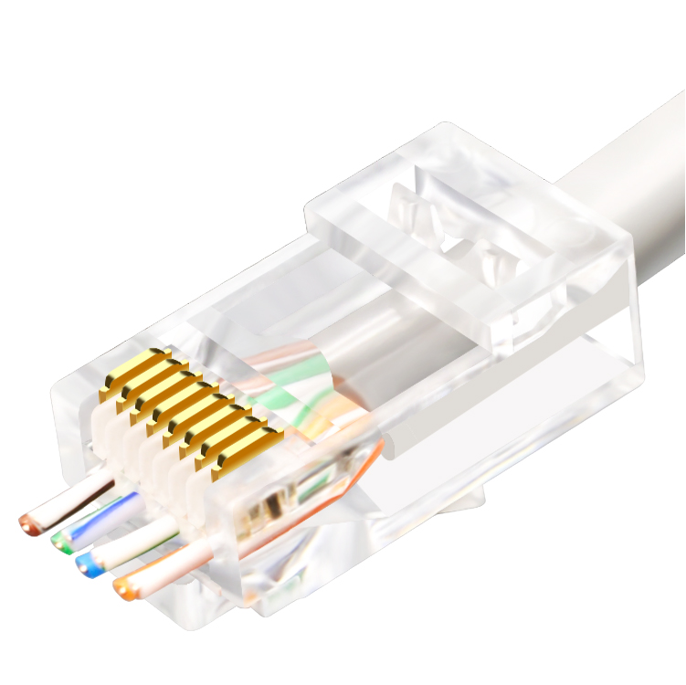 Easily terminate RJ45 ends with our CAT5/Cat6 Pass through tool. XT-499