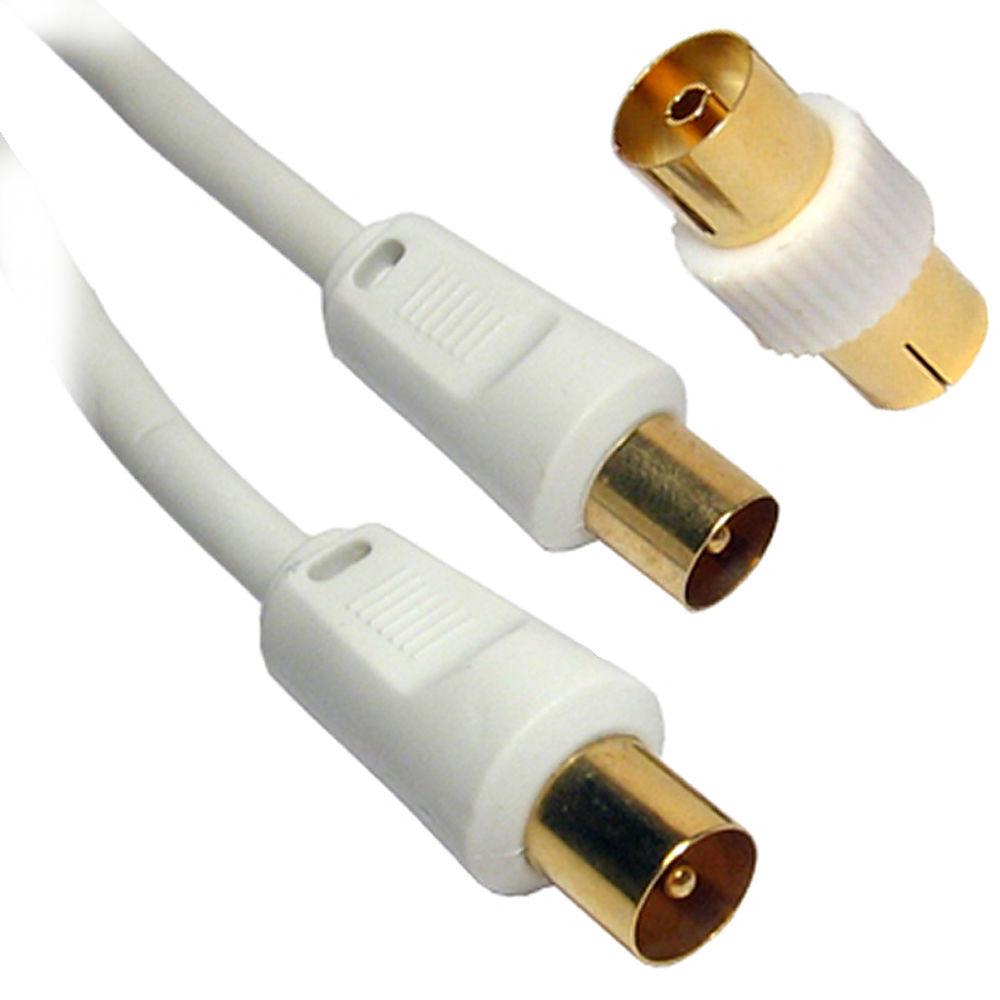White Aerial Cables