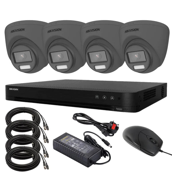 Hikvision Smart Hybrid Coax Cctv Kits.