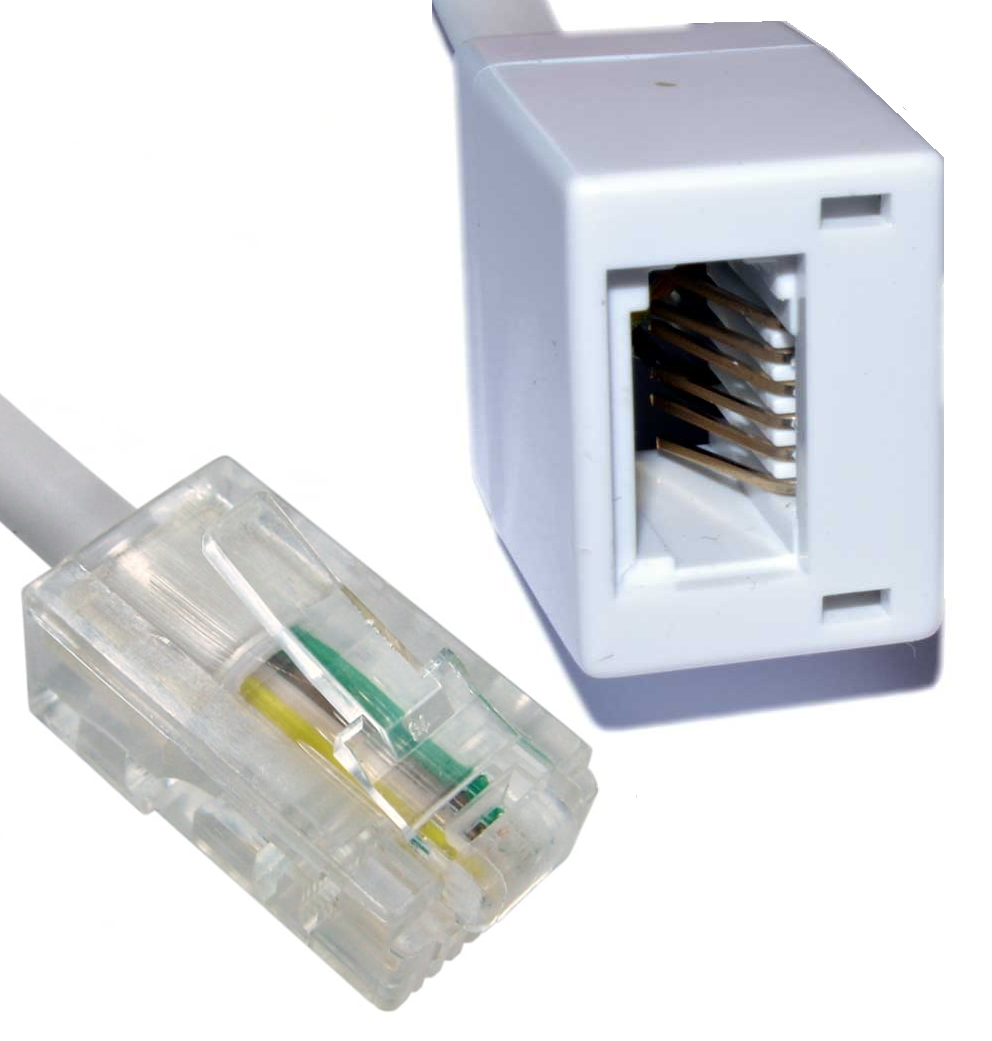 RJ45 Male To BT Female Extension Leads
