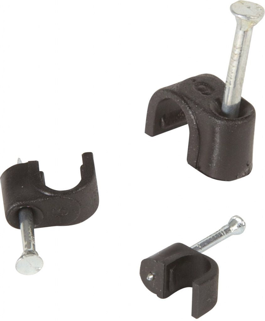 Telephone Cable Clips Black