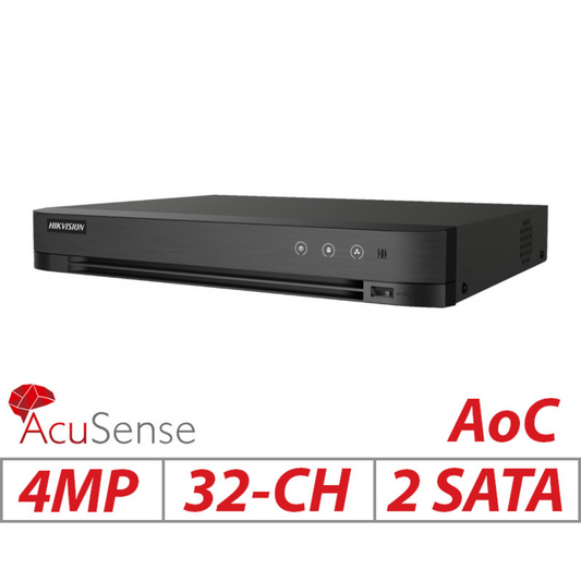 Hikvision 32-Channel 5MP/3K AcuSense Turbo DVR iDS-7232HQHI-M2-XT – High-Capacity Smart Surveillance