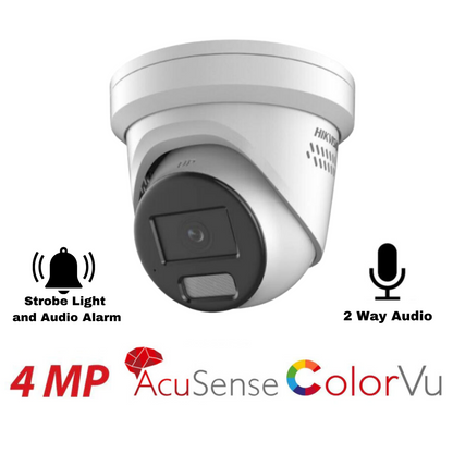 4MP Smart Hybrid Light with ColorVu Fixed Turret IP Camera DS-2CD2347G2H-LISU-SL(2.8MM)
