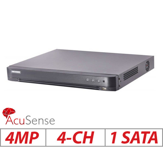 Hikvision 4-Channel Turbo HD DVR IDS-7204HQHI-K1-2S(C) – Smart and Compact Surveillance Solution