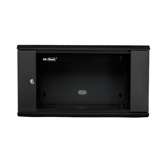 6u Wall Mounted Data Cabinet/Data Rack 450mm Deep - Black