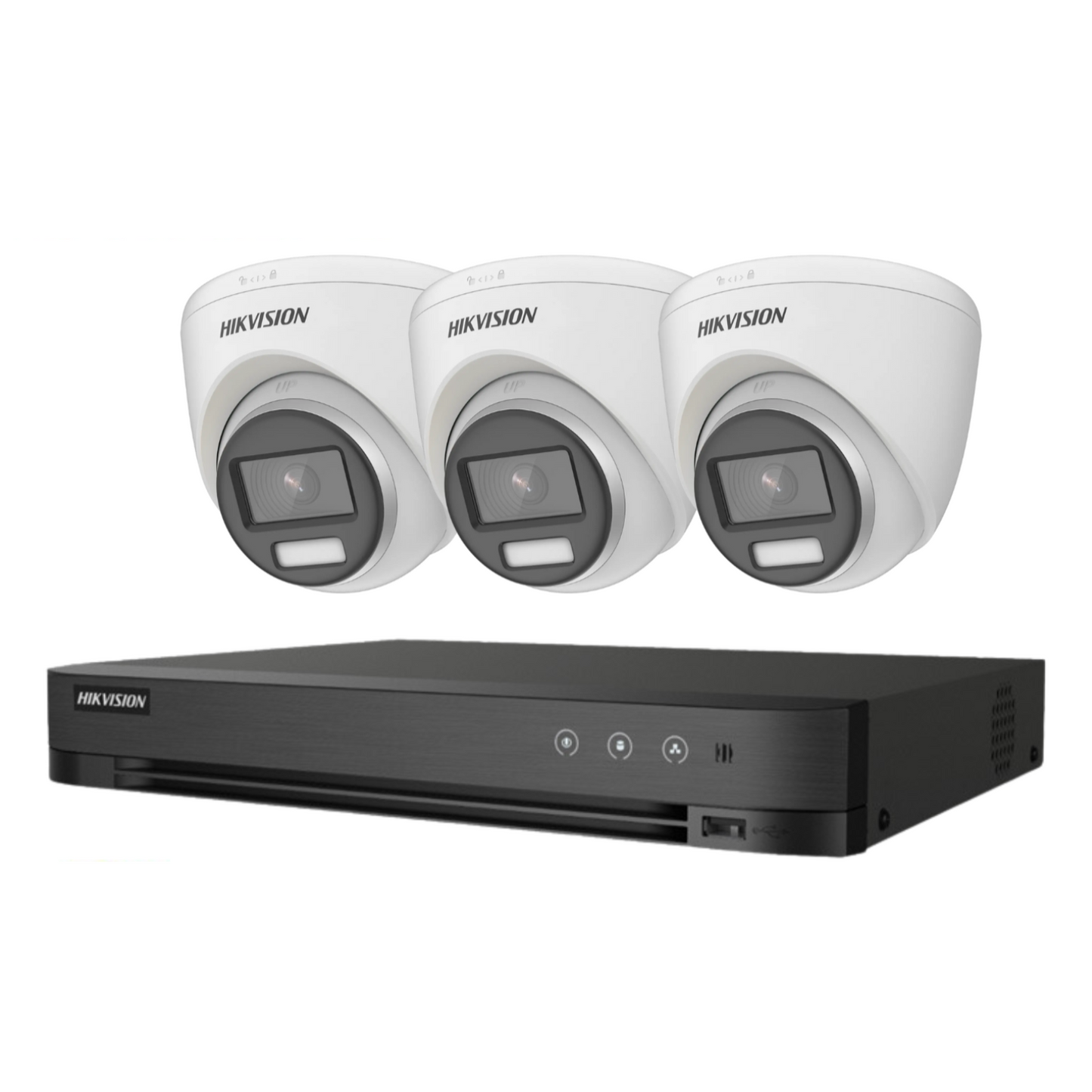 8MP 4CH Hikvision ColorVu System 3X 24HR Color POC DVR Camera Kit